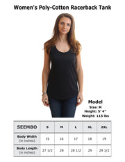 SEEMBO-Women-wearing-Tank-Top-Size-Chart-Poly-Cotton-Racerback