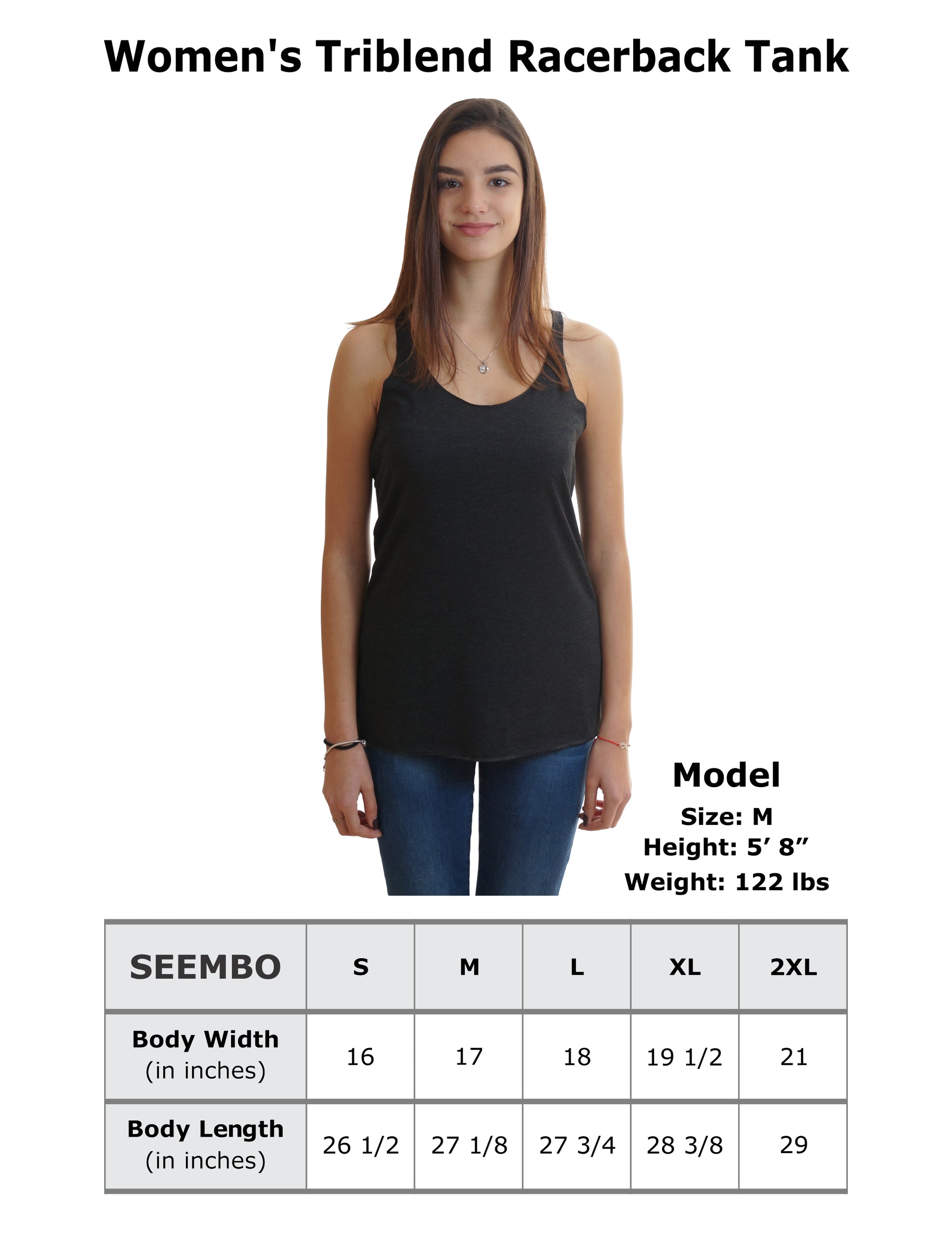 SEEMBO-a-women-Size-Chart-Tri-blend-Racerback-Tank-Top