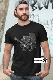 seembo-beaver-playing-guitar-men-black-t-shirt-ipe61