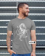a-man-standing-with-seembo-t-shirt-with-lion-playing-guitar-guitarist-design-in-a-vintage-grey-color