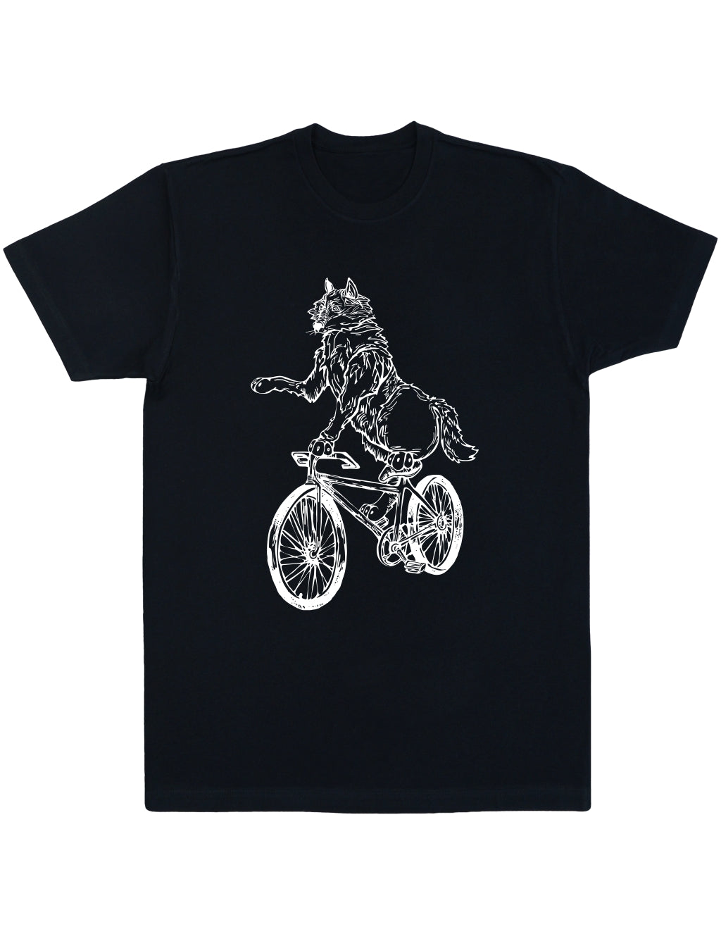 SEEMBO Wolf Cycling Bicycle Funny Bike Biking Biker Cyclist Men Cotton T-Shirt