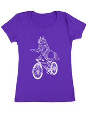 Seembo-Wolf-Cycling-Bicycle-Bike-Biker-cyclist-biking-Women-T-Shirt-purple-color