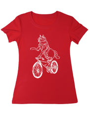 Seembo-Wolf-Cycling-Bicycle-Bike-Biker-cyclist-biking-Women-T-Shirt-red-color