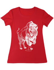seembo-bison-karaoke-singer-sing-women-poly-cotton-red-color-t-shirt