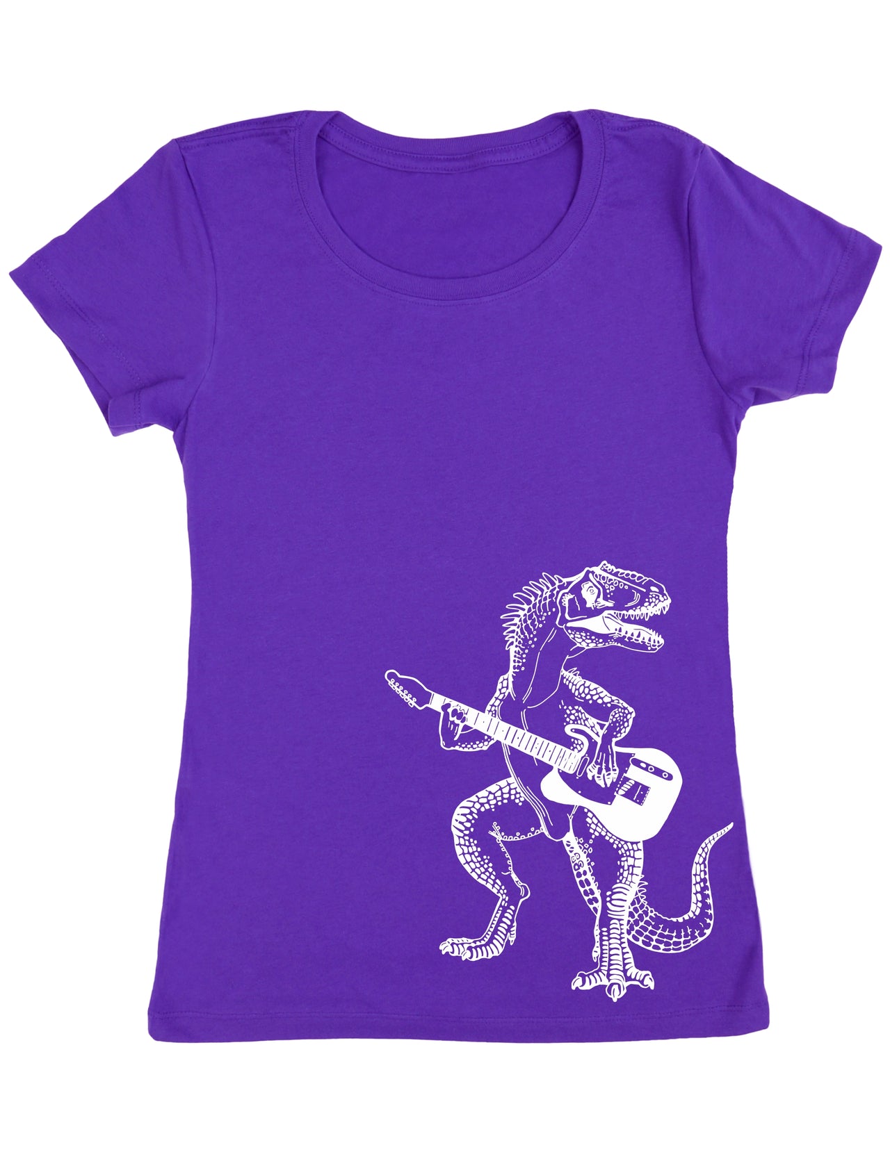 seembo-dinosaur-guitar-player-guitarist-music-band-women-t-shirt-purple-color-side-printed