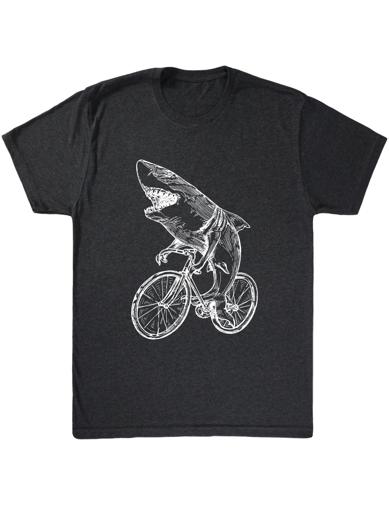 SEEMBO Shark Ciclismo Bicicleta Ciclismo Biker Ciclista Hombres Tri-Blend Camiseta