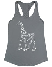 seembo-giraffe-skater-roller-skate-animal-skating-women-gray-tank-top