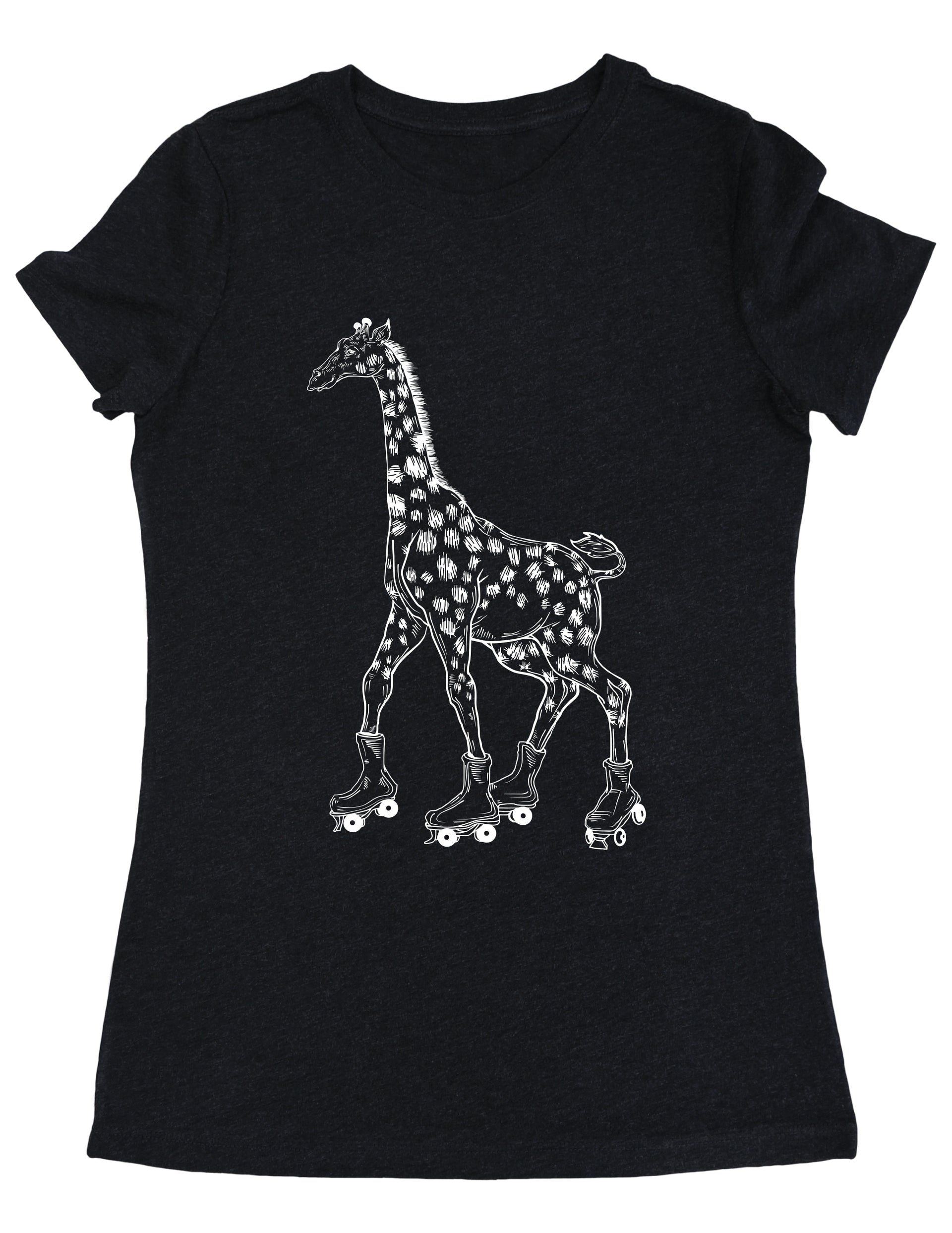 Seembo Giraffe T-Shirt Funny Skater Roller Derby Skate Gift Seembo Giraffe T-Shirt Funny Skater Roller Derby Skate Gift