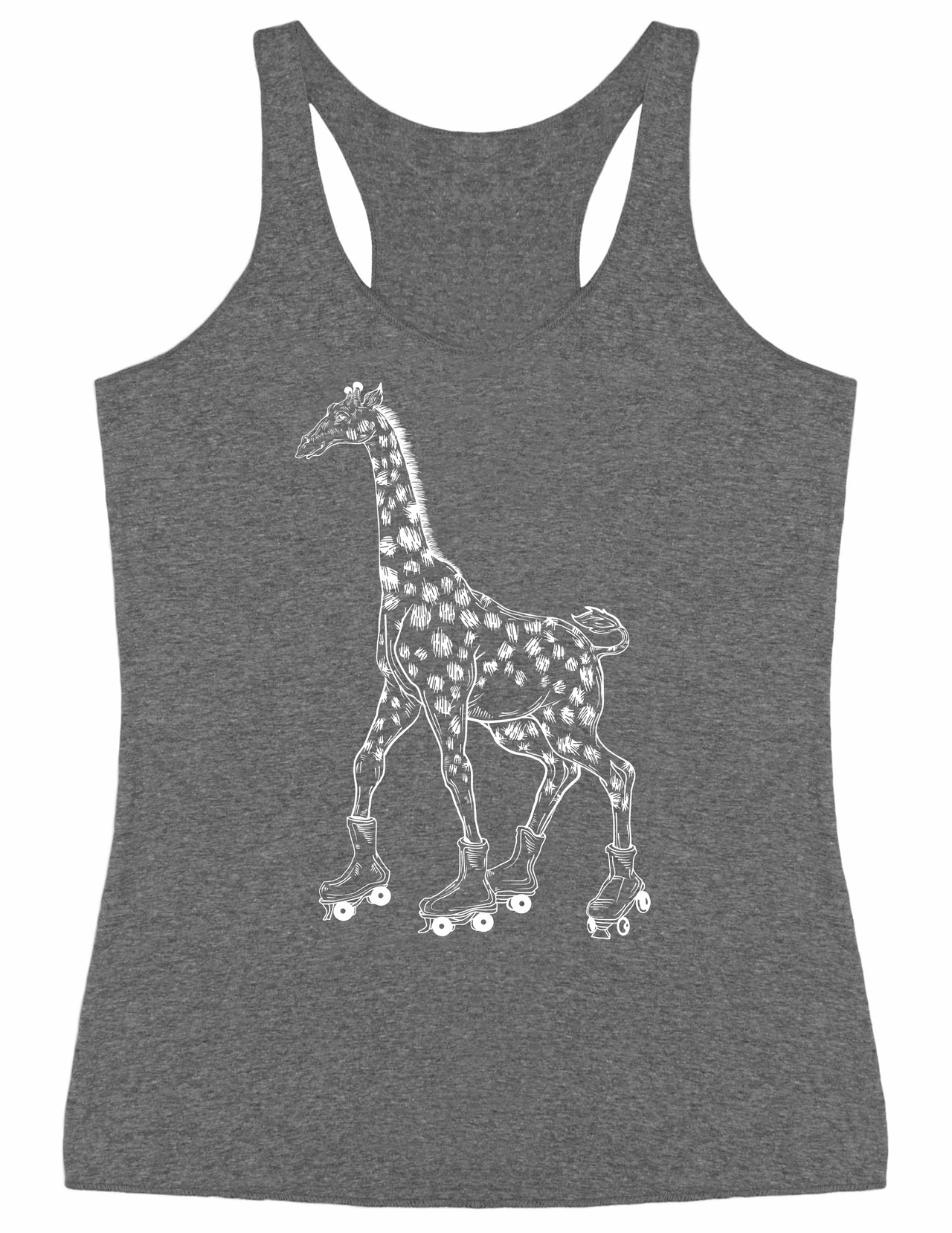 seembo-giraffe-skater-roller-skate-animal-skating-women-vintage-gray-tank-top