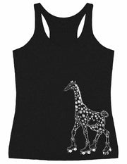 seembo-giraffe-skater-roller-skate-animal-skating-women-vintage-black-tank-top-side-print