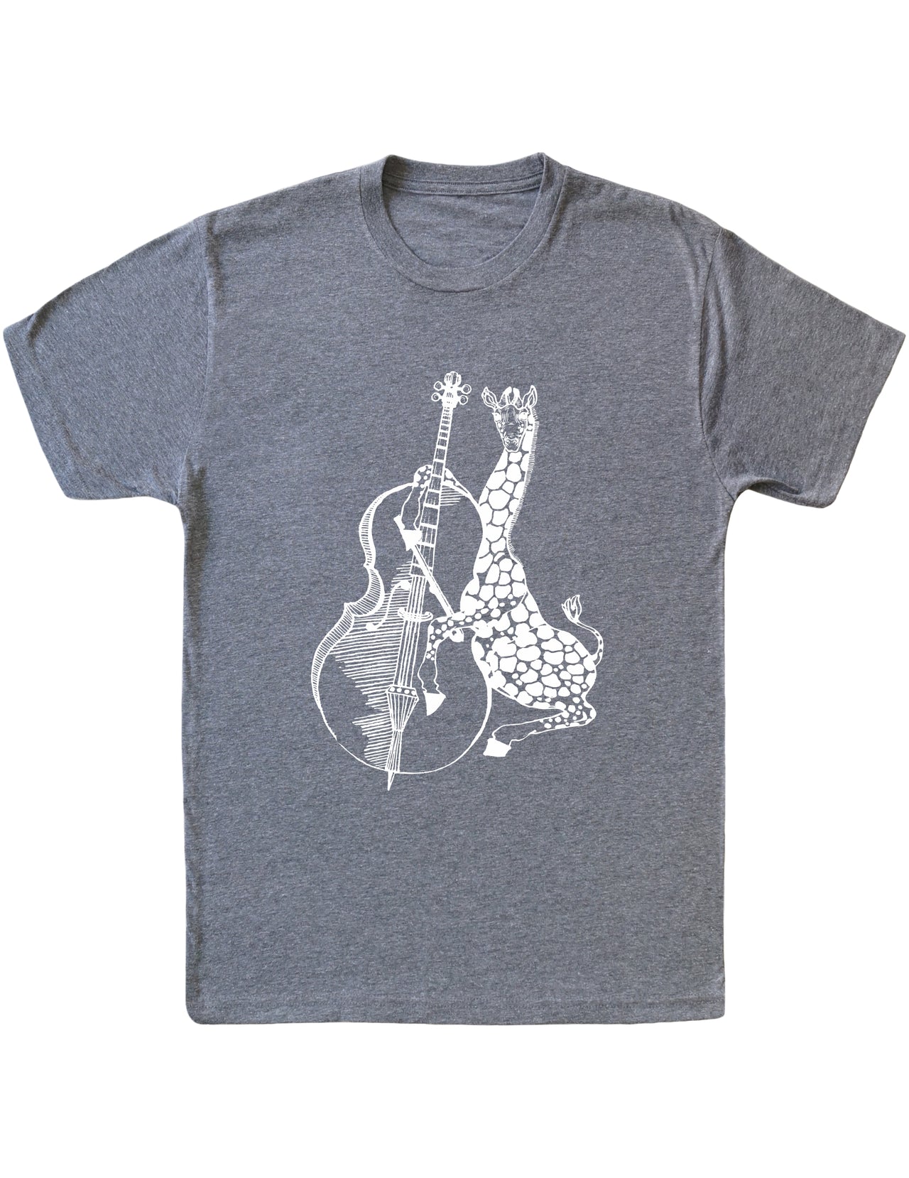 SEEMBO Giraffe Playing Cello Men's Tri-Blend T-Shirt