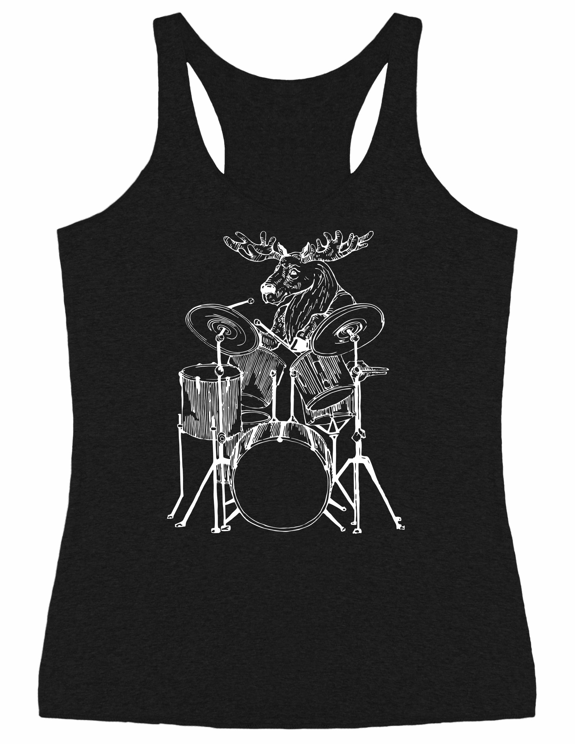 seembo-moose-playing-drums-drummer-misician-music-band-women-vintage-black-tank-top