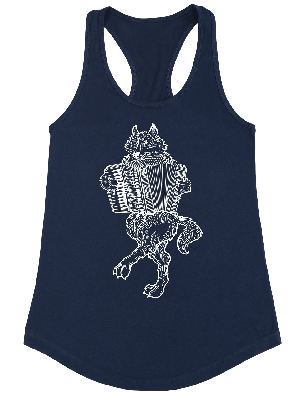 seembo-wolf-playing-accordion-accordionist-musician-music-band-women-navy-tank-top
