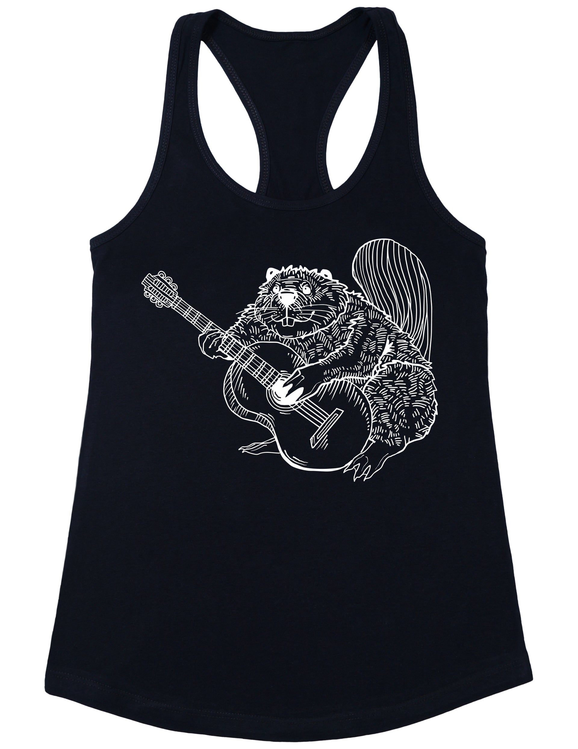 seembo-beaver-playing-guitar-guitarist-musician-music-band-women-tank-top-black-color