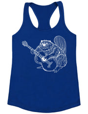 seembo-beaver-playing-guitar-guitarist-musician-music-band-women-tank-top-royal-color