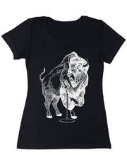 seembo-bison-karaoke-singer-sing-women-poly-cotton-black-color-t-shirt