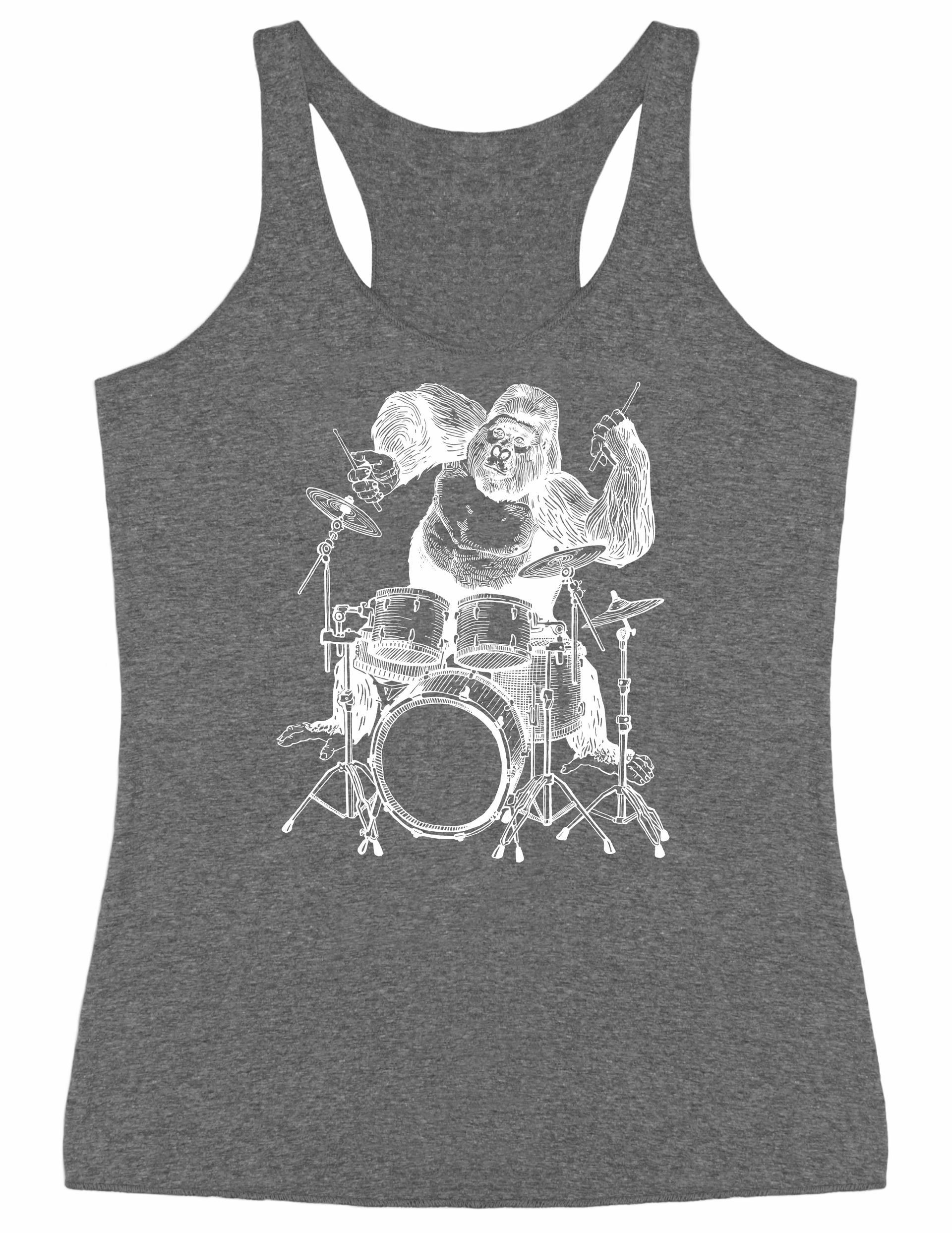 seembo-gorilla-playing-drums-drummer-funny-musician-music-band-women-vintage-gray-tank-top