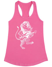 seembo-lion-playing-guitar-guitarist-musician-music-band-women-pink-tank-top
