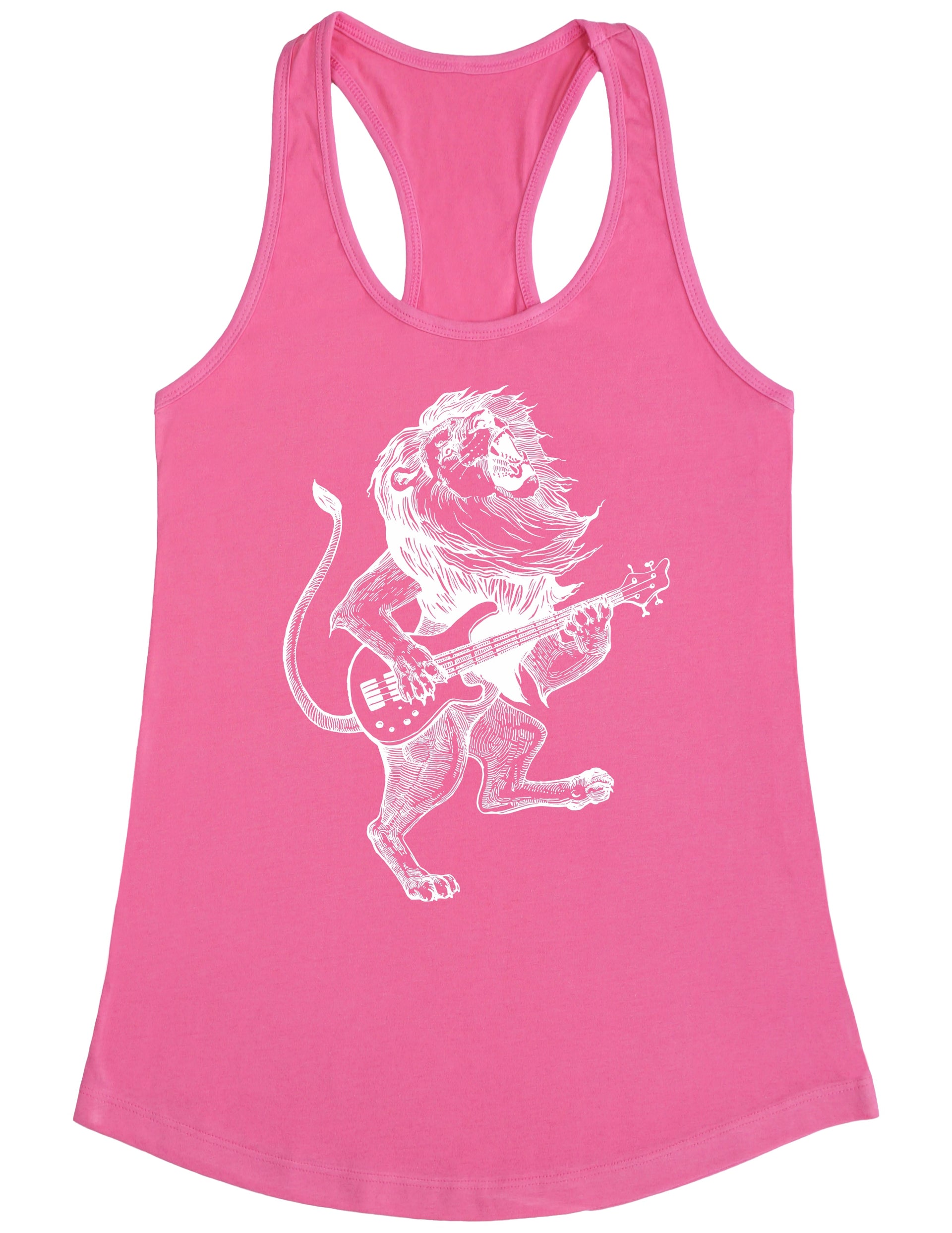 seembo-lion-playing-guitar-guitarist-musician-music-band-women-pink-tank-top