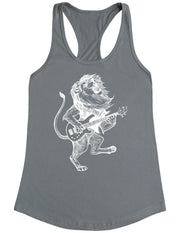 seembo-lion-playing-guitar-guitarist-musician-music-band-women-gray-tank-top