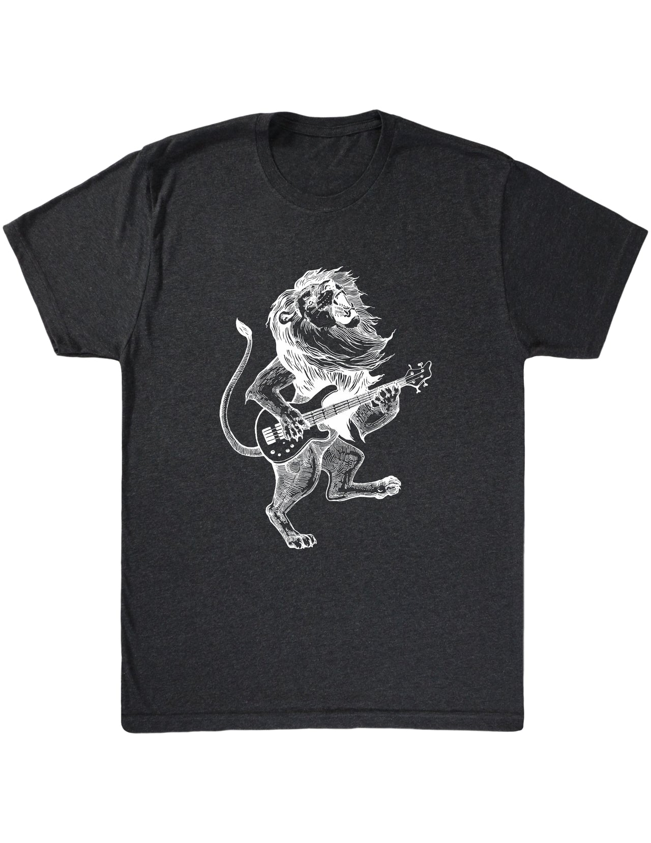 SEEMBO Lion Playing Guitar Men's Tri-Blend T-Shirt