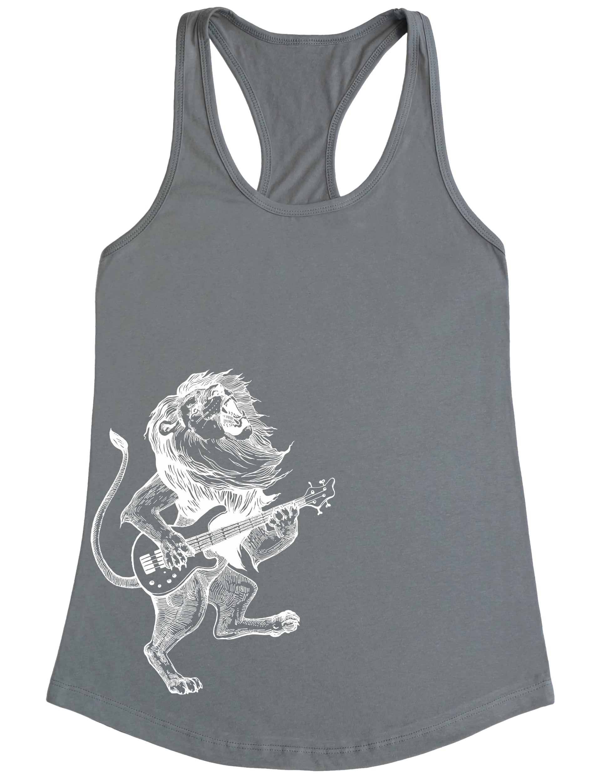 seembo-lion-playing-guitar-guitarist-musician-music-band-women-gray-tank-top-side-print
