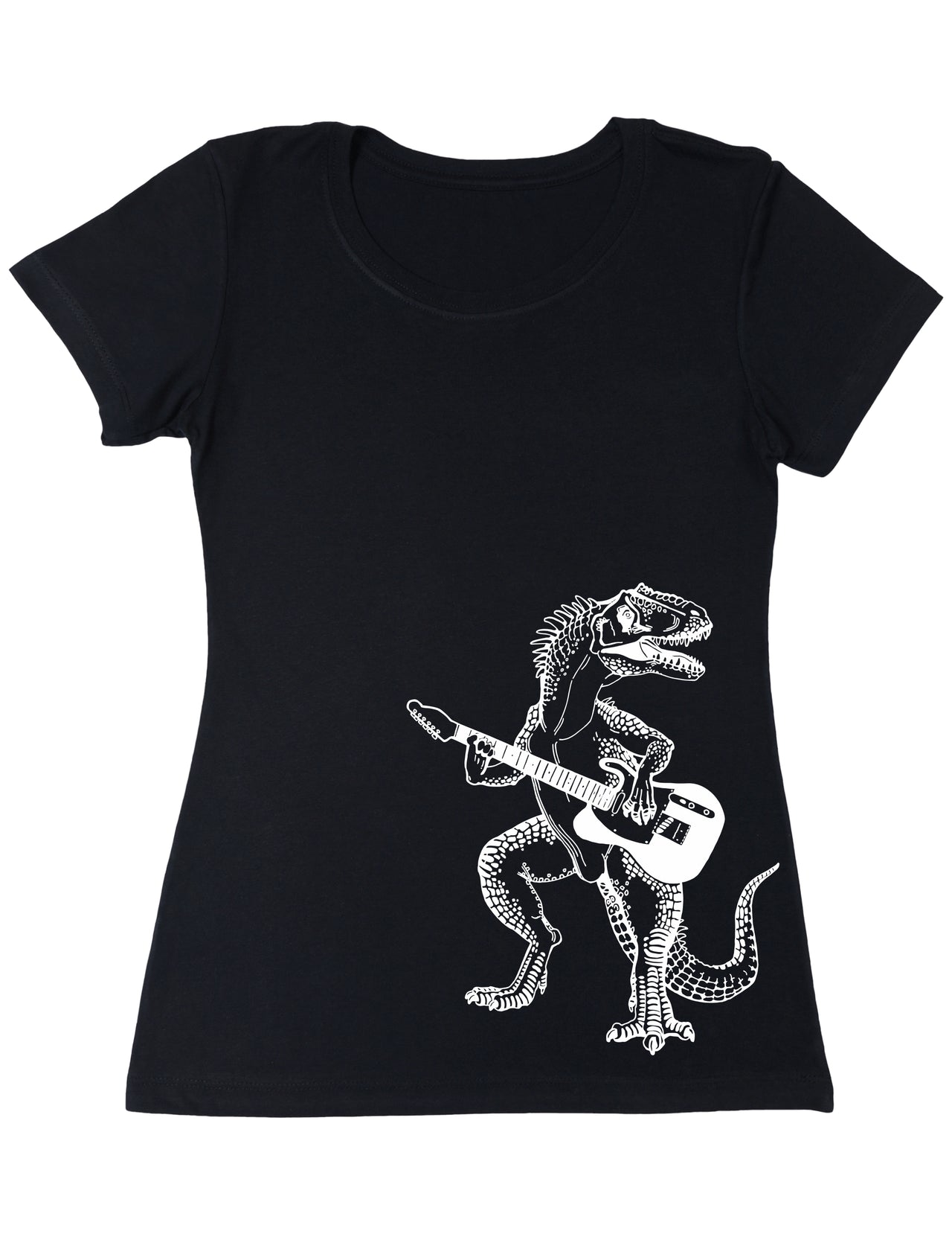 seembo-dinosaur-guitar-player-guitarist-music-band-women-t-shirt-black-color-side-printed