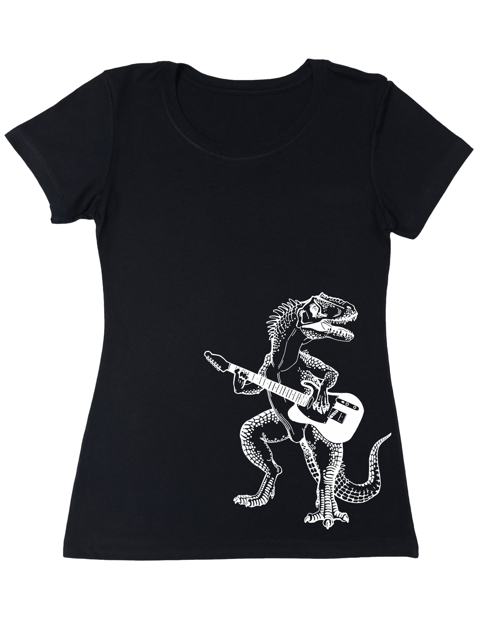 seembo-dinosaur-guitar-player-guitarist-music-band-women-t-shirt-black-color-side-printed