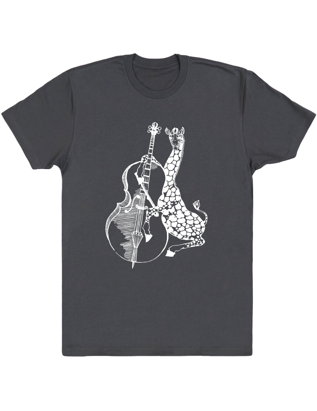 SEEMBO Giraffe Playing Cello Men's Cotton T-Shirt
