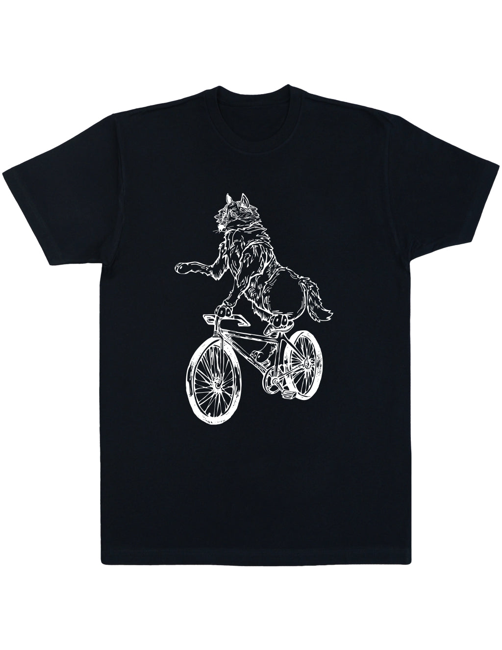 SEEMBO Wolf Cycling Bicycle Men's Cotton T-Shirt