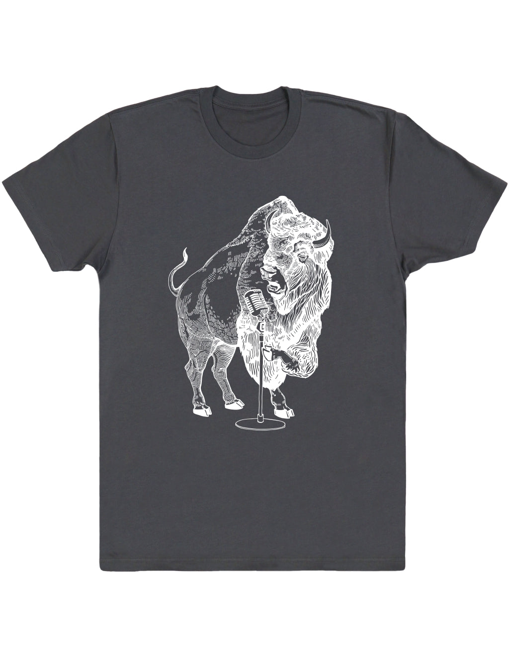 SEEMBO Bison Trying To Sing Men's Cotton T-Shirt