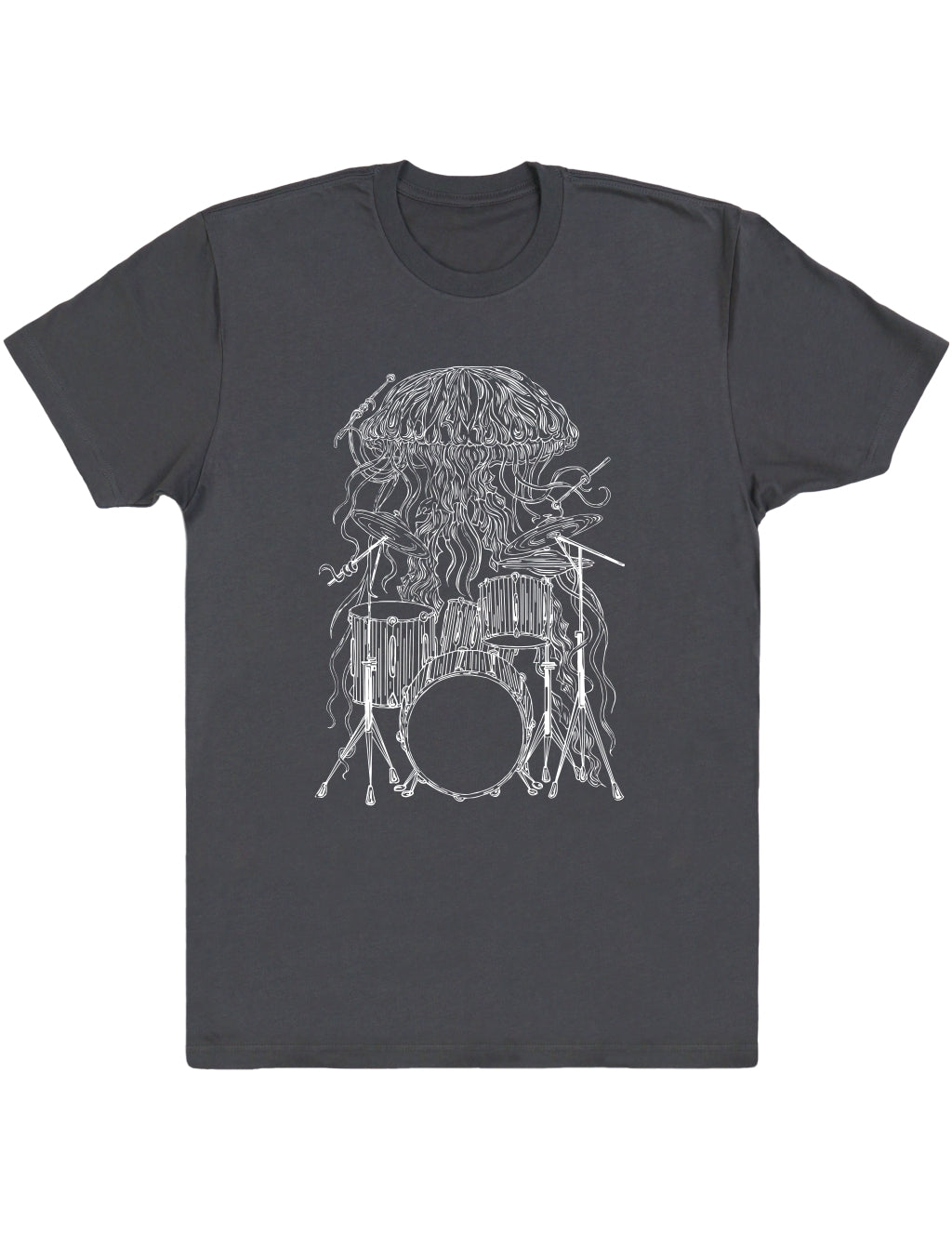 seembo-jellyfish-playing-drums-drummer-musician-music-band-men-asphalt-t-shirt